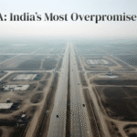 Empty residential and industrial plots along Yamuna Expressway showing early-stage development in YEIDA region.