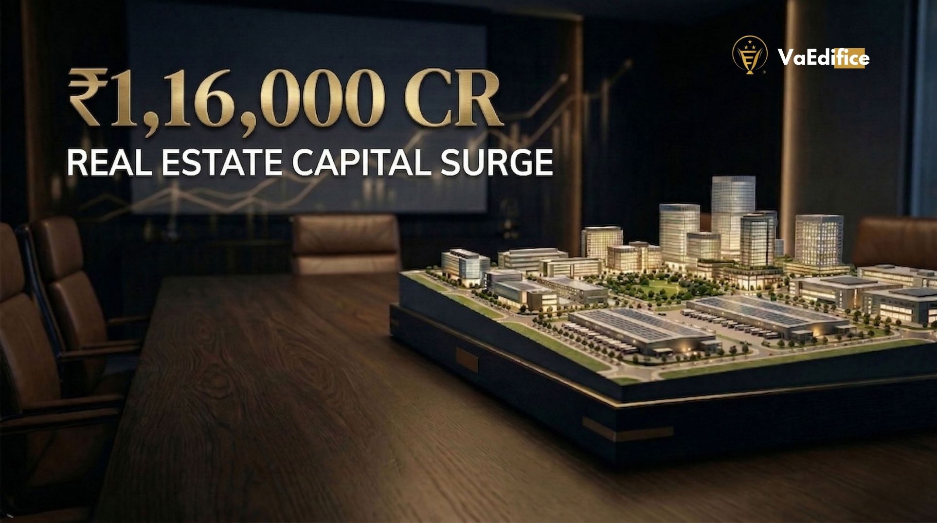 Institutional fund manager analyzing the $14 billion commercial real estate and warehousing surge in India.