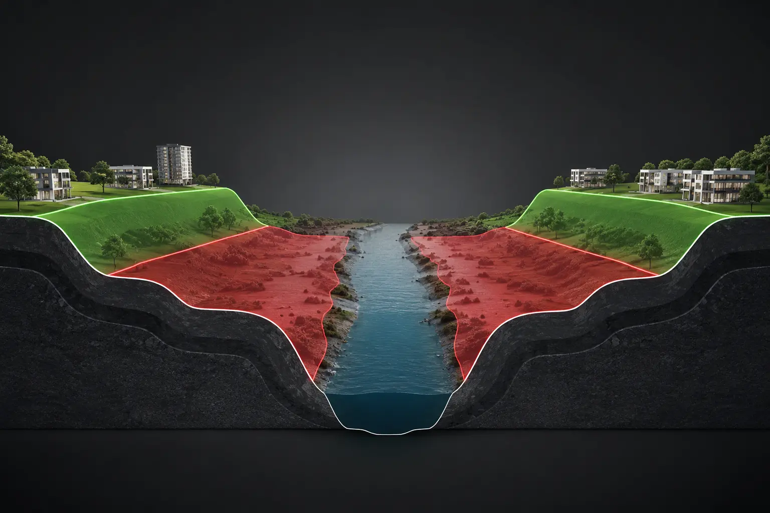 Delhi NCR Master Plan O-Zone and Yamuna Floodplain Demolition Map