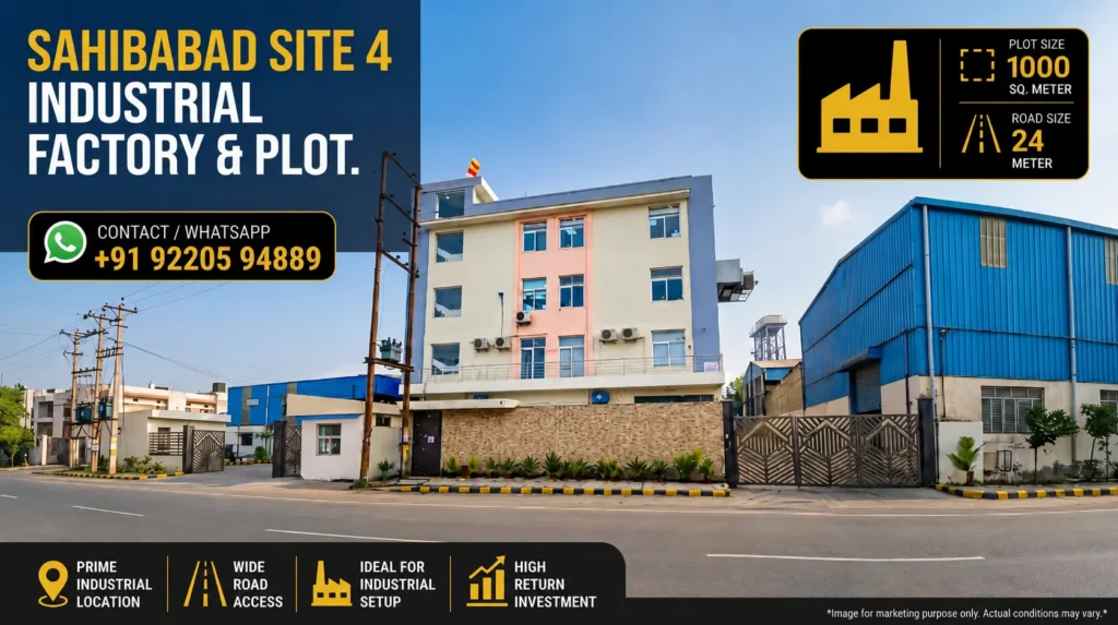 Premium industrial factory construction and freehold plots in Sahibabad Site 4 by VaEdifice