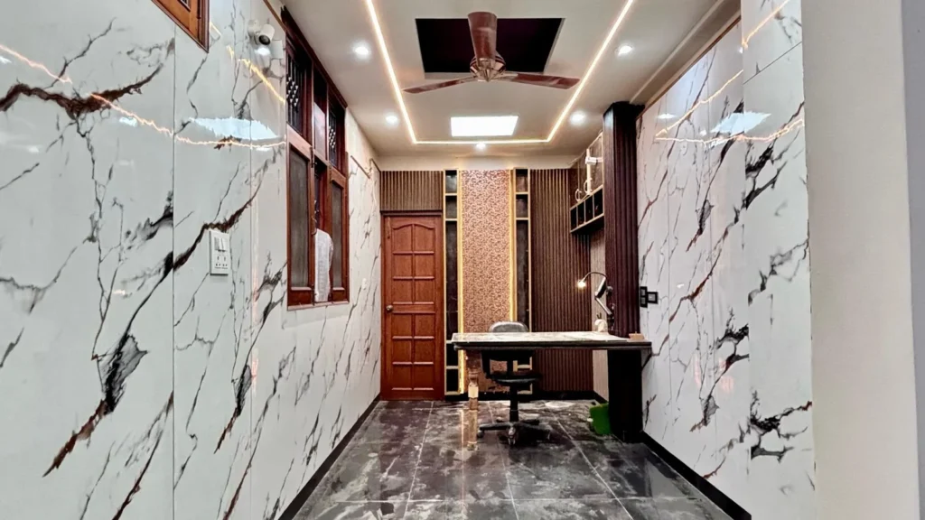 Private home office and study room inside Residential Kothi in Noida Sector 56.