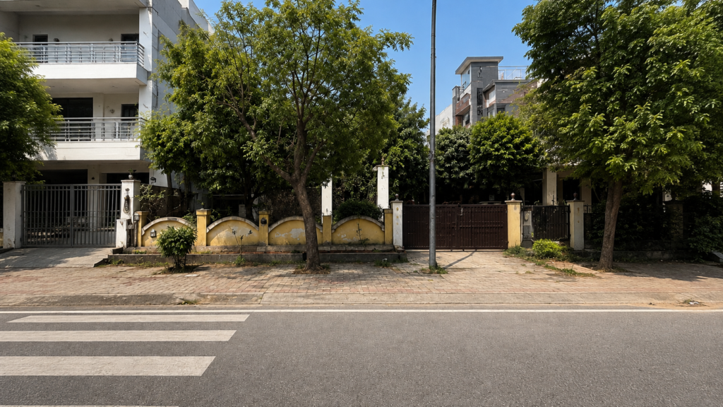 300 Sq.M residential plot dimensions 12 meter front by 25 meter depth on 18 meter road in Sector 122 Noida